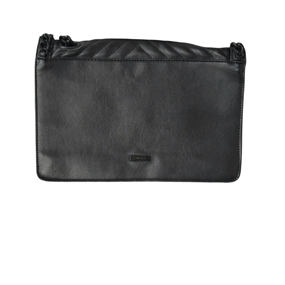 Aldo Greenwald black quilted chain detail crossbody bag - Picture 6 of 12